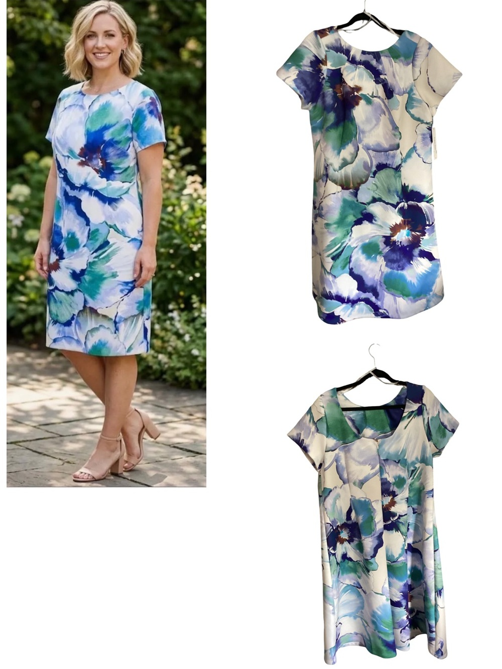 🍁 NWT Calvin Klein Floral Dress Size 14W
